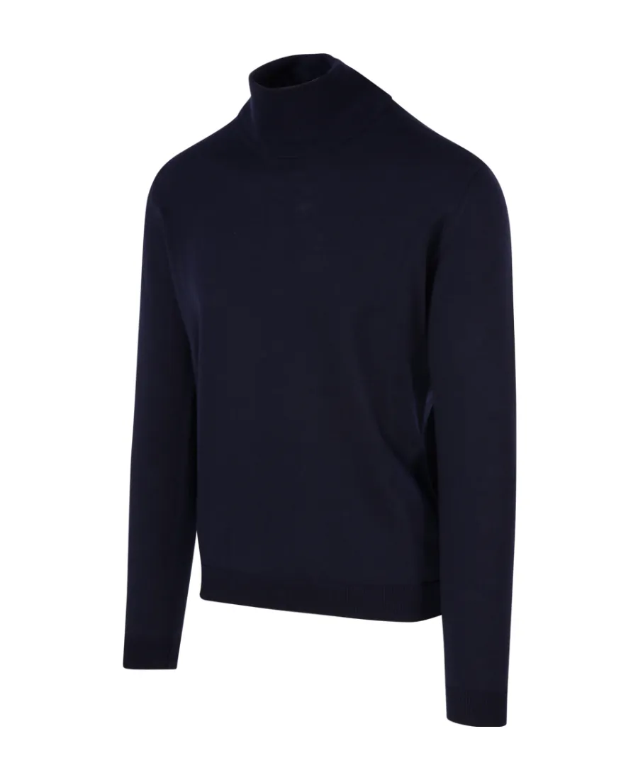High-Neck Long-Sleeved Sweater