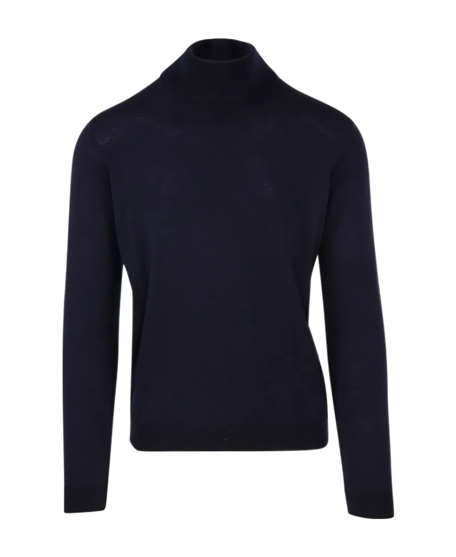 High-Neck Long-Sleeved Sweater