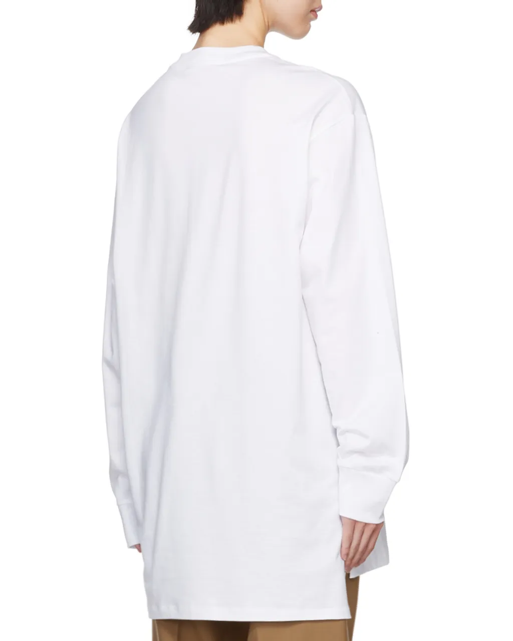 Feline Print Logo Bio Jersey Long T-Shirt