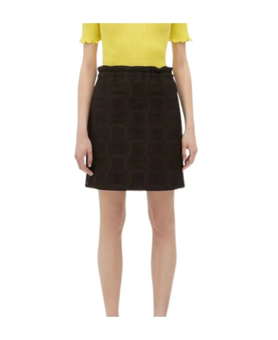 Drawstring Mini Skirt