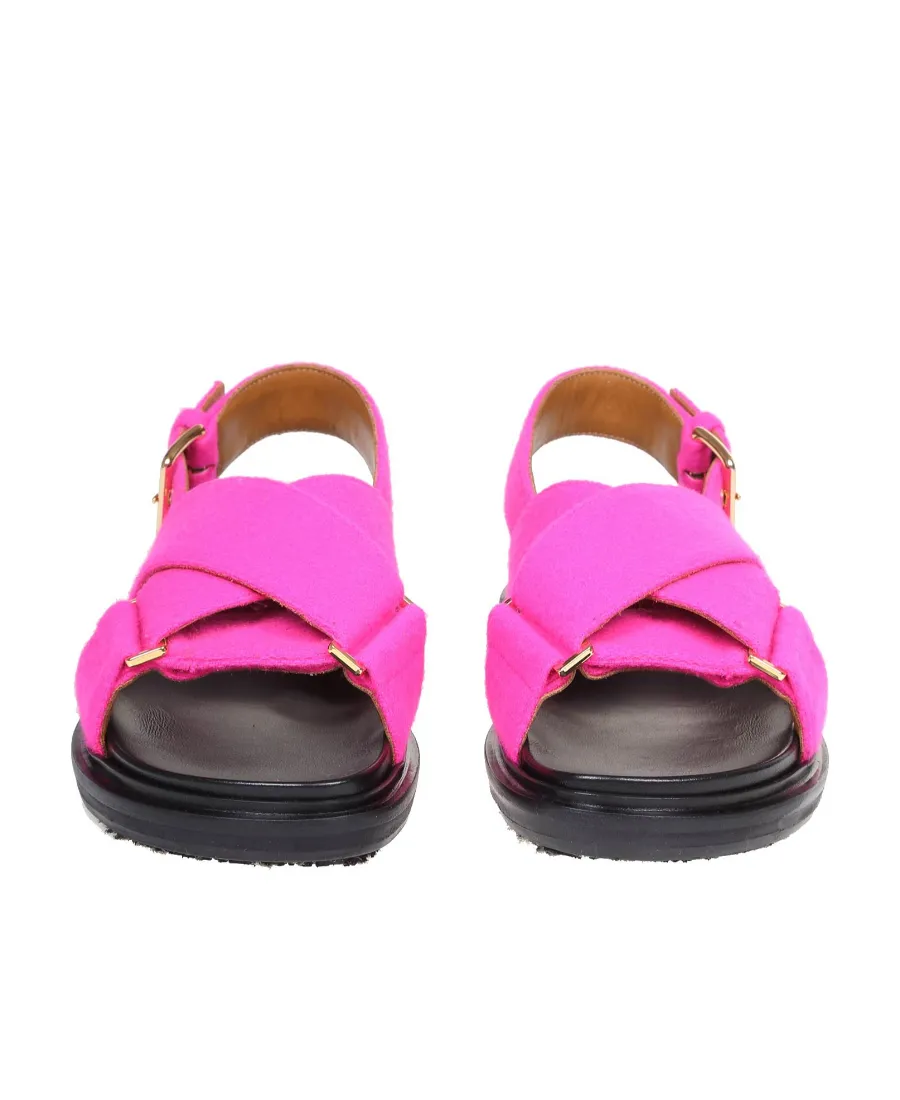 Marni Crossover Strap Sandals