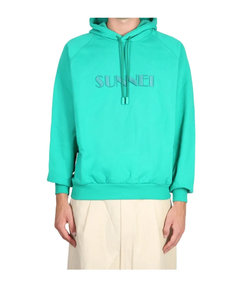 Sunnei Logo-Embroidered Hoodie