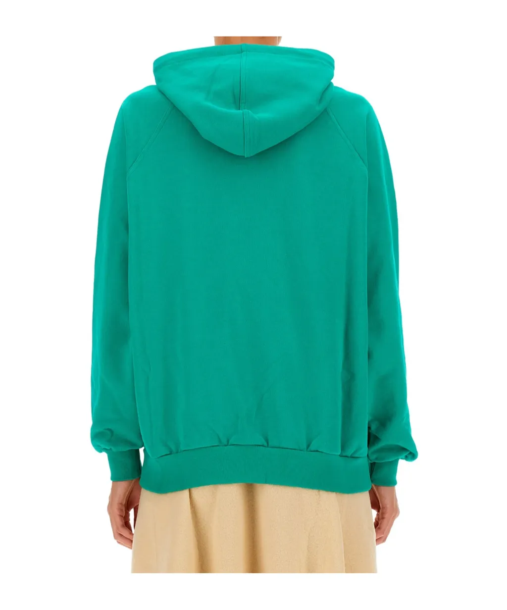 Sunnei Logo-Embroidered Hoodie