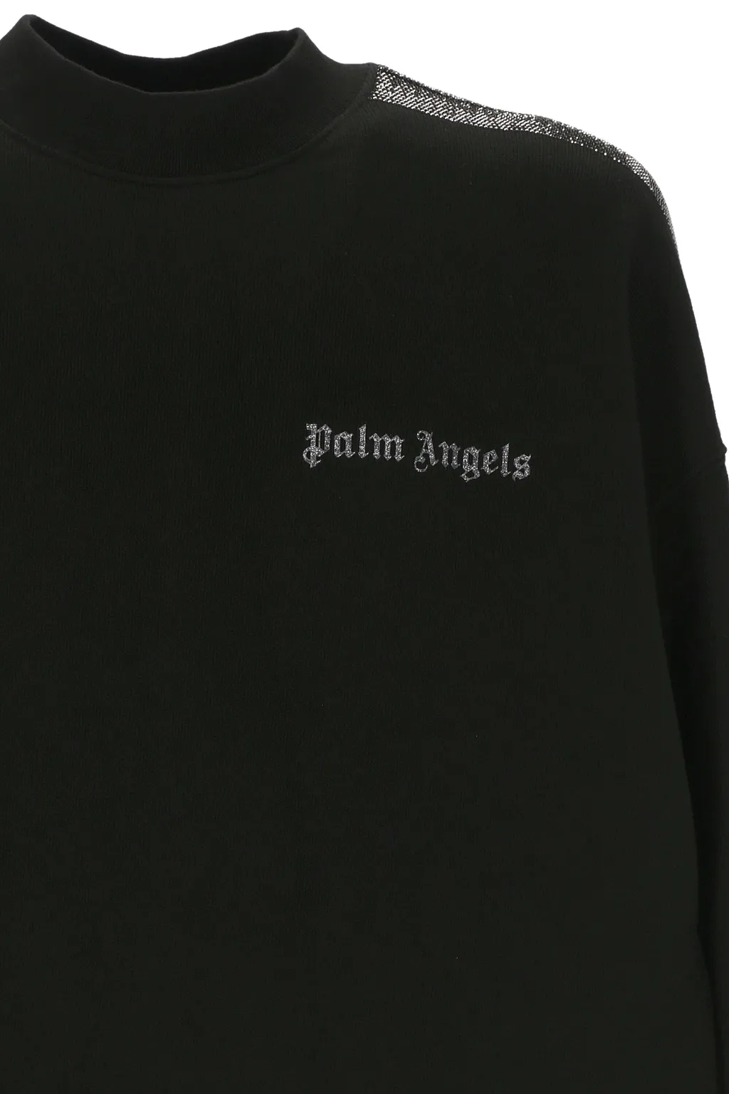 Glitter Logo Detail Crew-Neck Sweatshirt