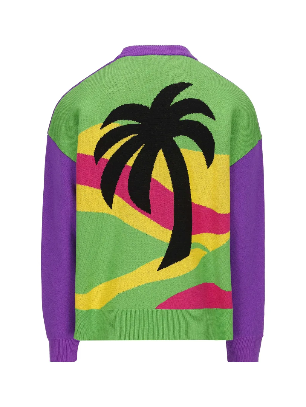 Palm Angels Palm Tree Intarsia Knit Crewneck Jumper