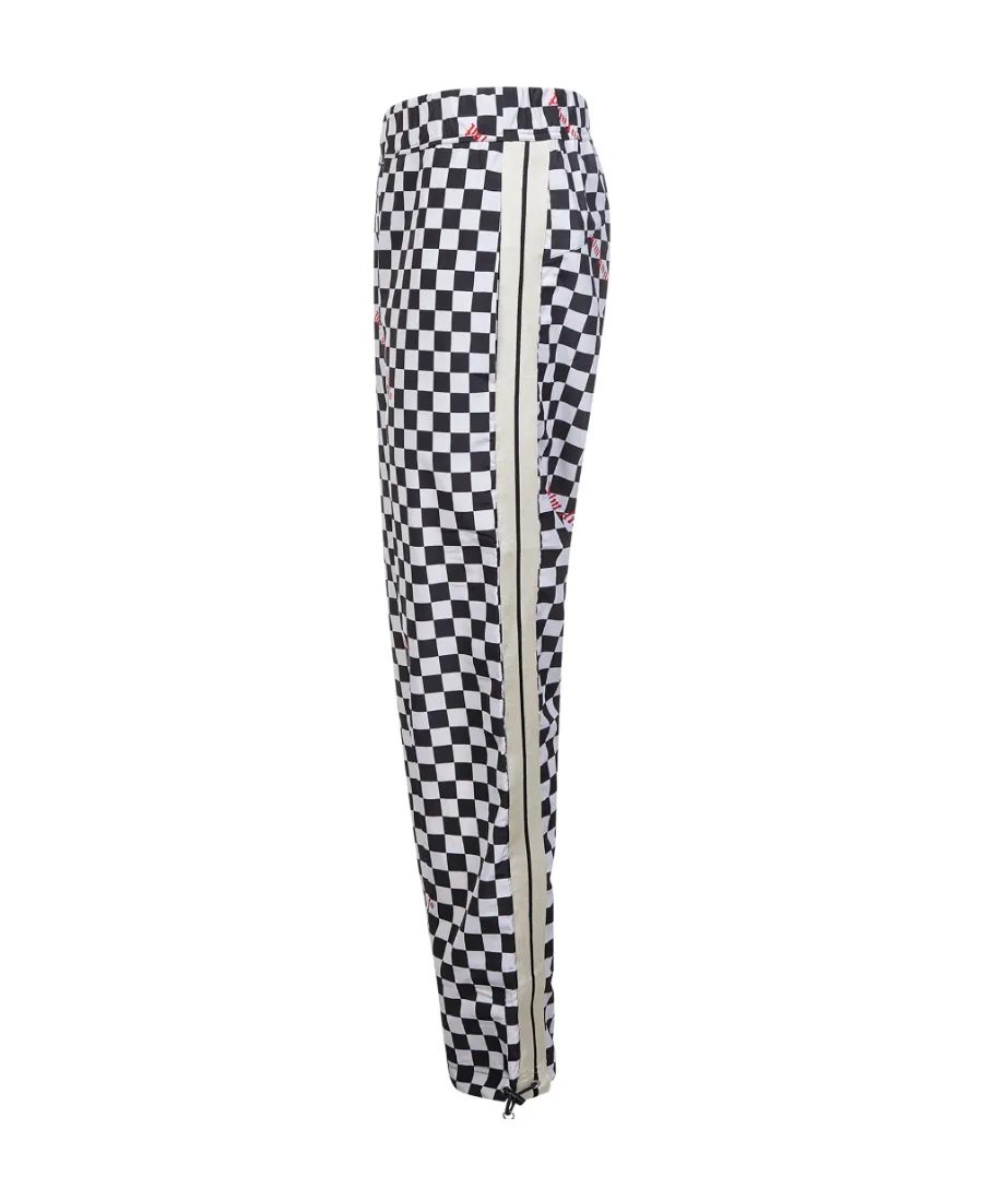 Damier-Print Track Pants