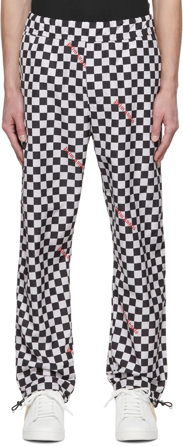 Damier-Print Track Pants