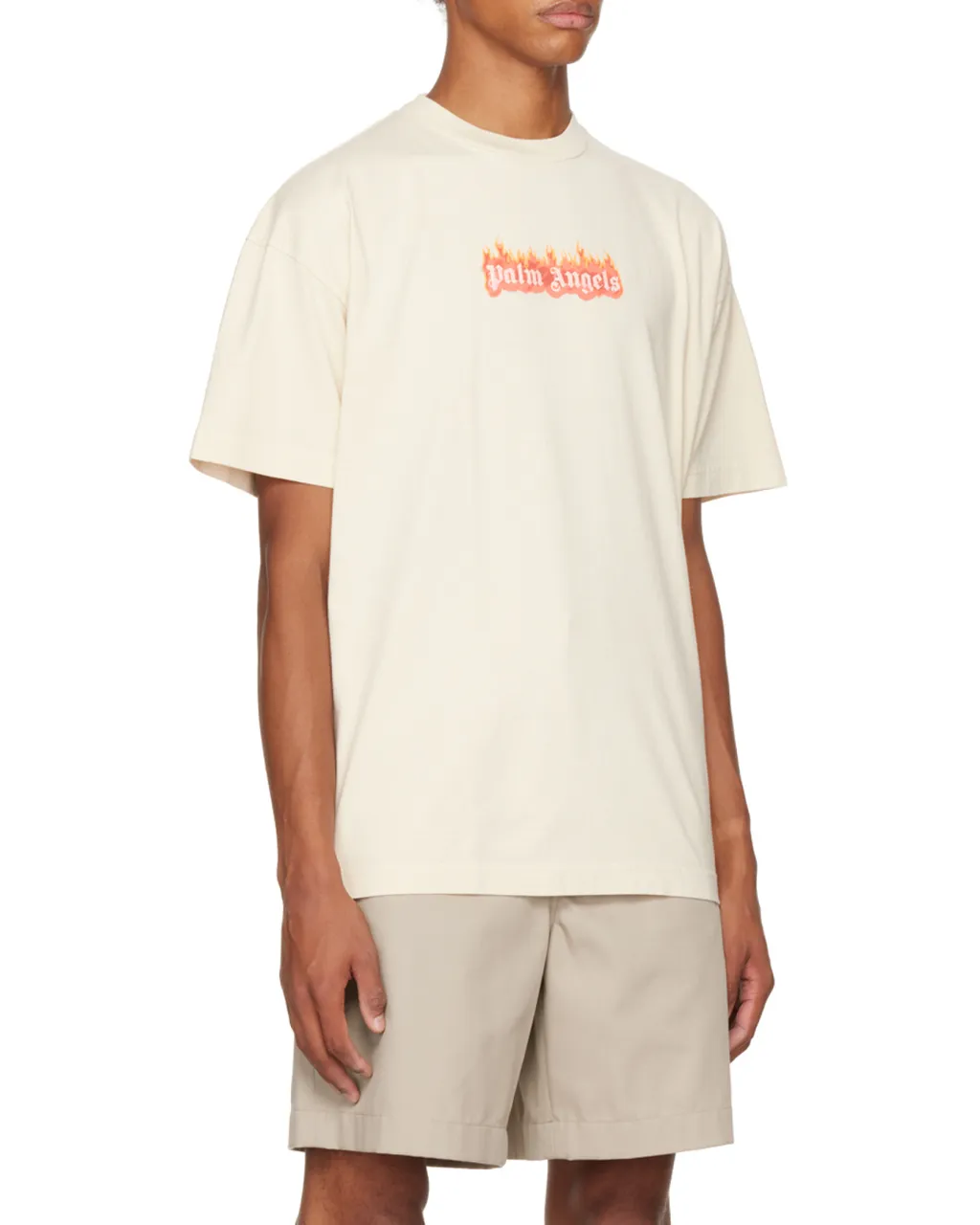 Burning Logo Print T-Shirt
