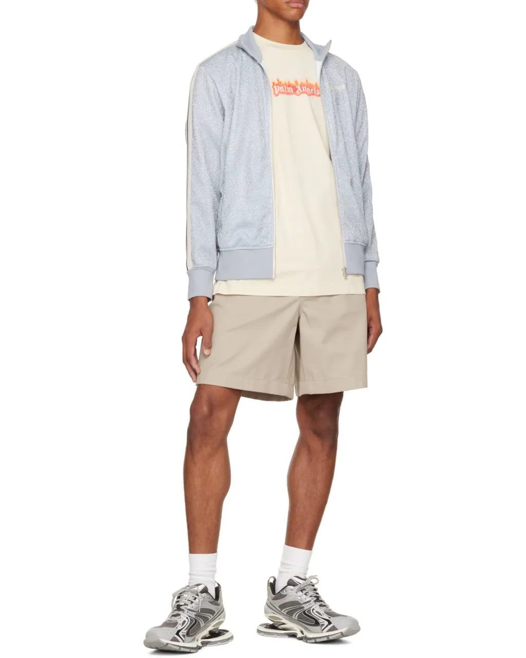 Burning Logo Print T-Shirt