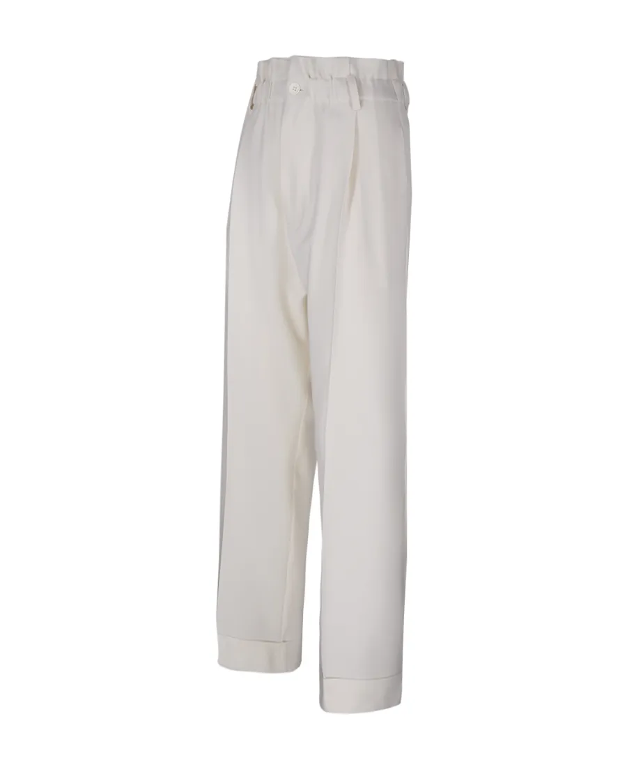 Pleated Straight Trousers