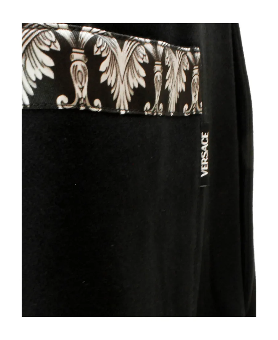 Versace Rear Baroque-Printed Elasticated Waistband Trousers