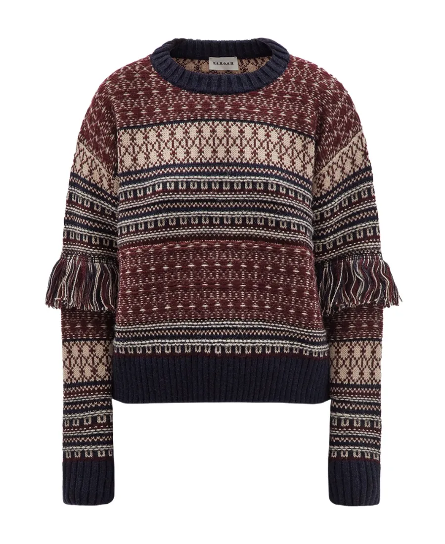 Pattern Knitted Sweater