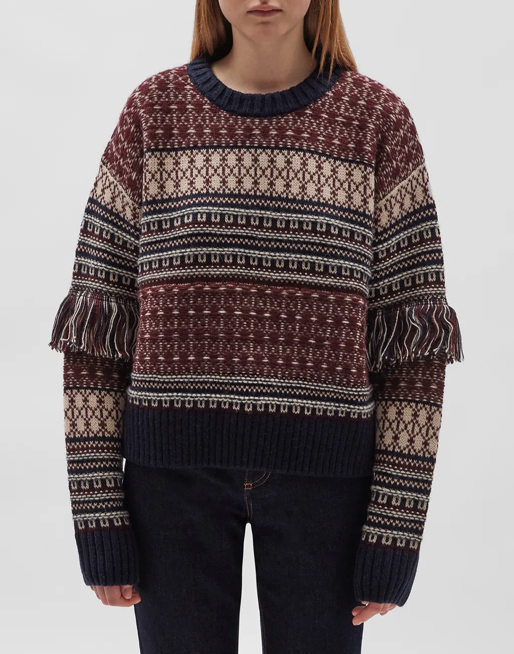 Pattern Knitted Sweater