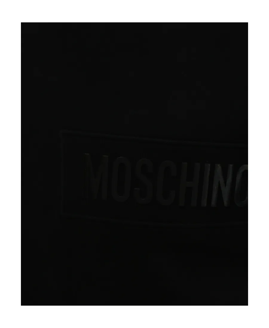 Black Logo Print Round-Neck T-Shirt