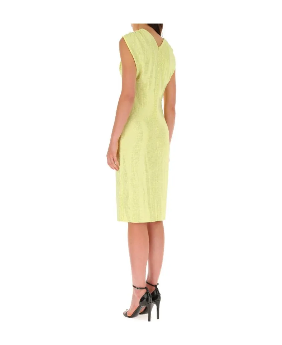 Bottega Veneta V-Neck Stretched Midi Dress
