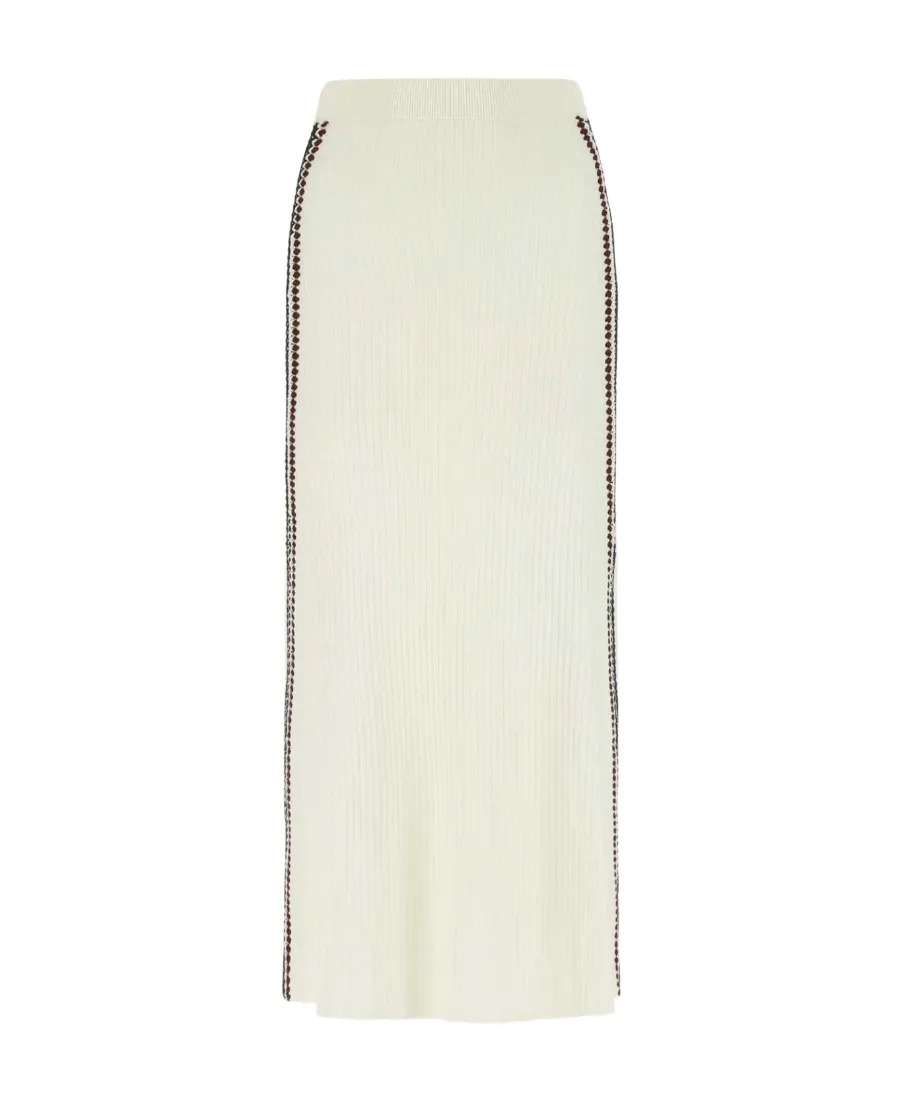 Chloé Ribbed-Knit Maxi Skirt
