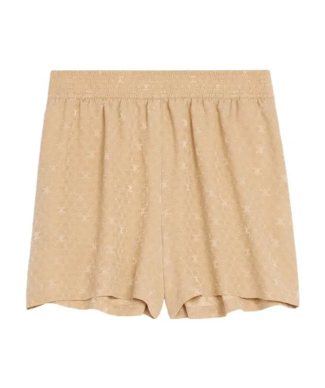 Shorts In Shiny Matte Silk