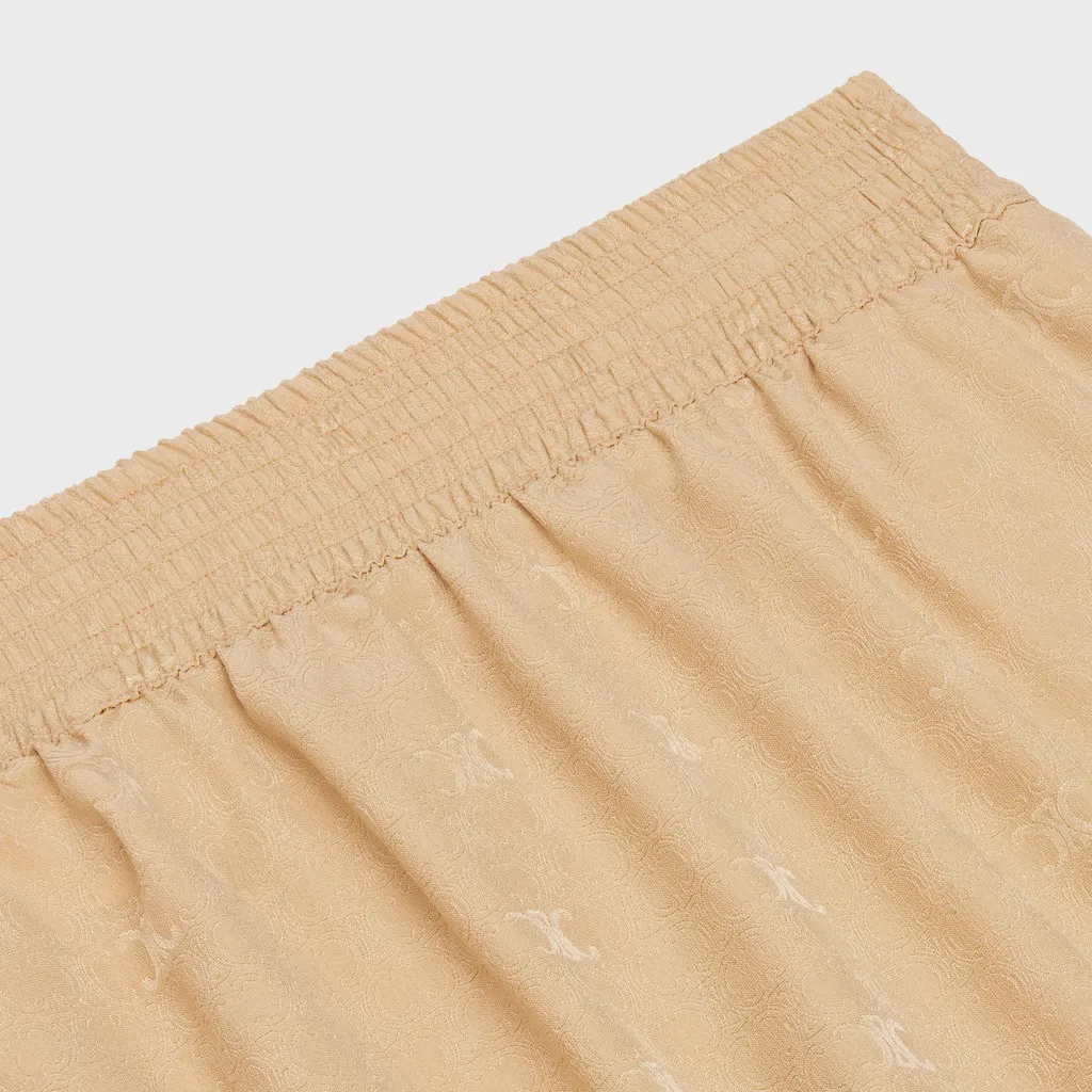 Shorts In Shiny Matte Silk