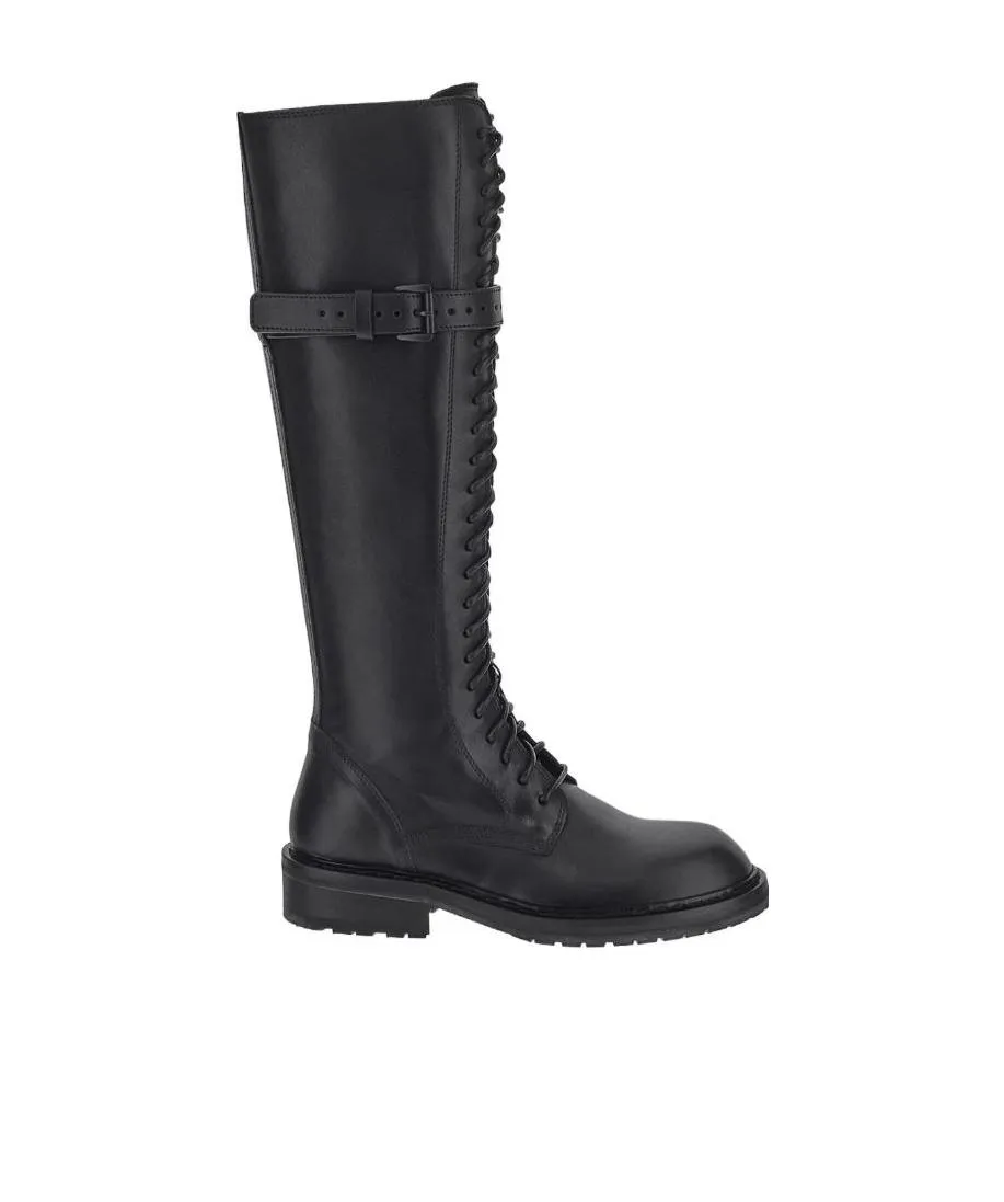 Ann Demeulemeester Rounded Toe Knee-High Boots