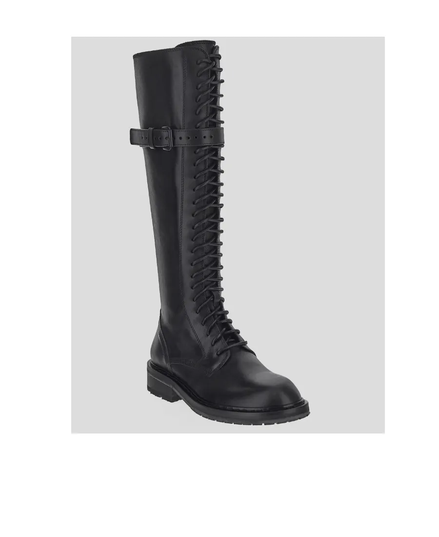 Ann Demeulemeester Rounded Toe Knee-High Boots