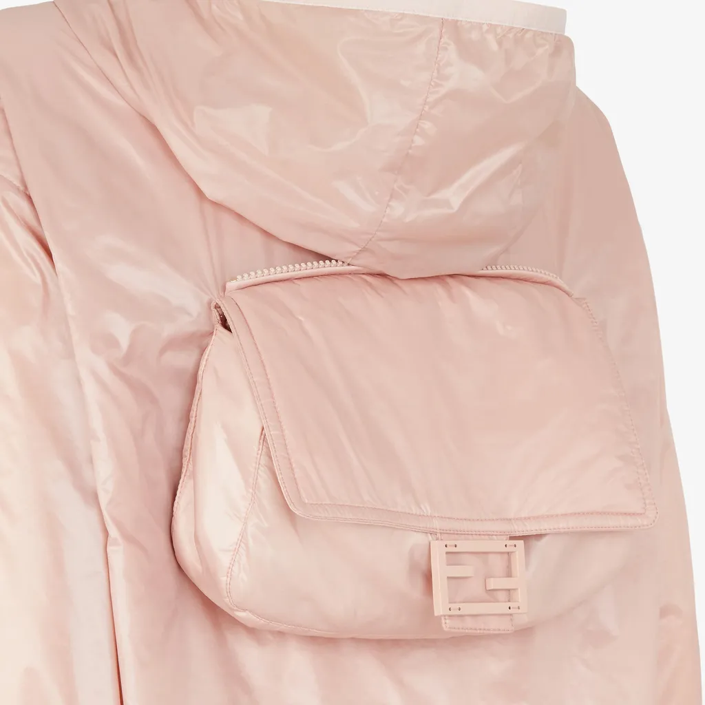 Fendi High-Neck Bag-Detailed Windbreaker