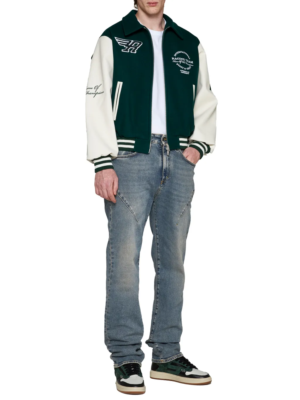 Panelled Bomber Jacket
