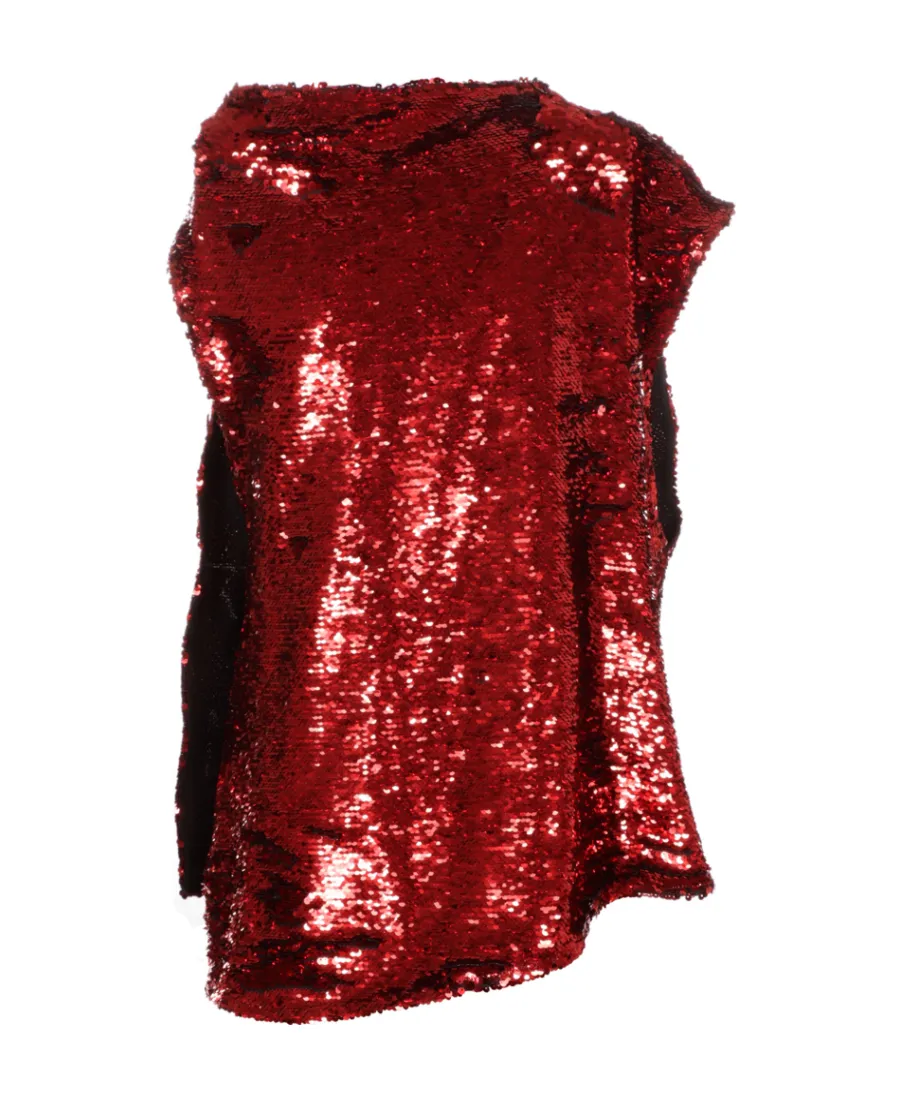 Jw Anderson Sequined Asymmetric Blouse