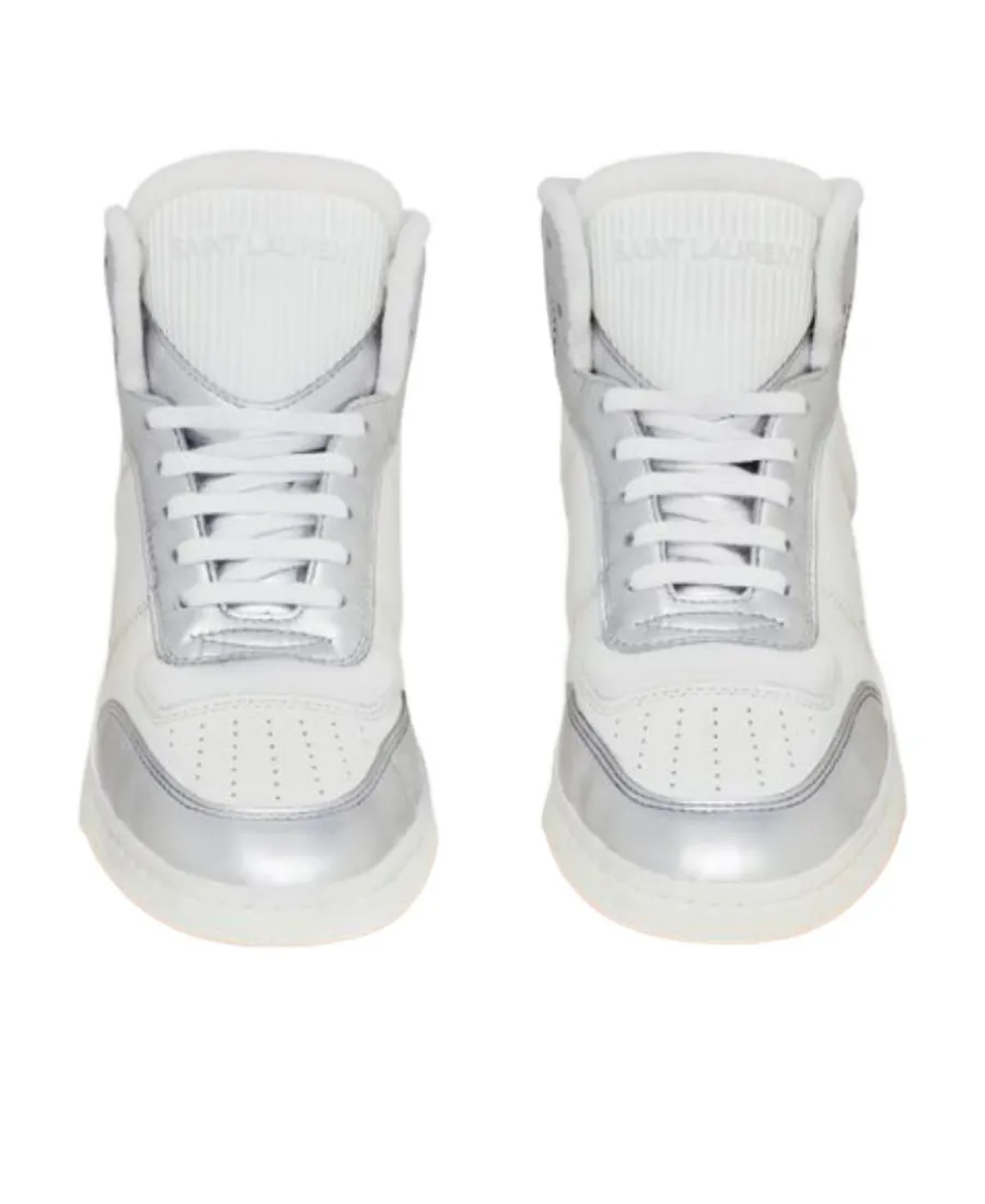 Saint Laurent Sl/80 Mid-Top Sneakers