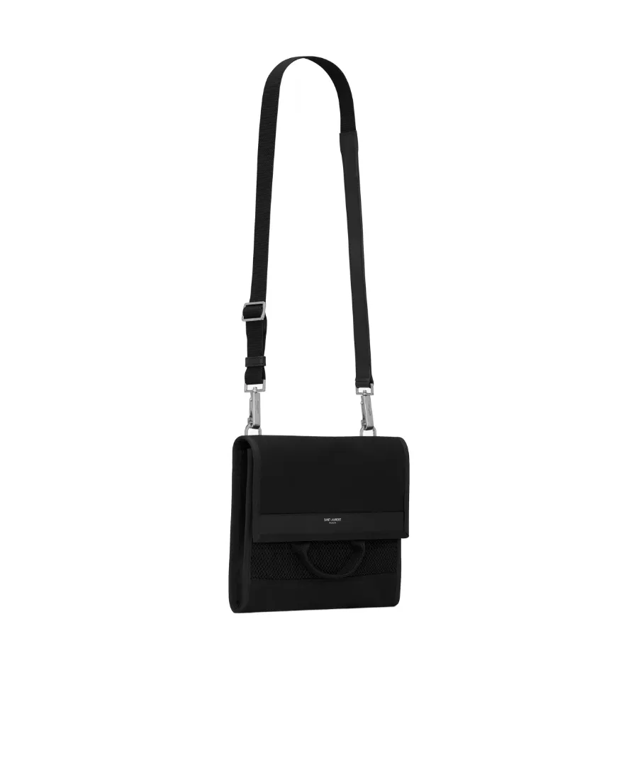 Saint Laurent City Flap Logo Detailed Clutch Bag