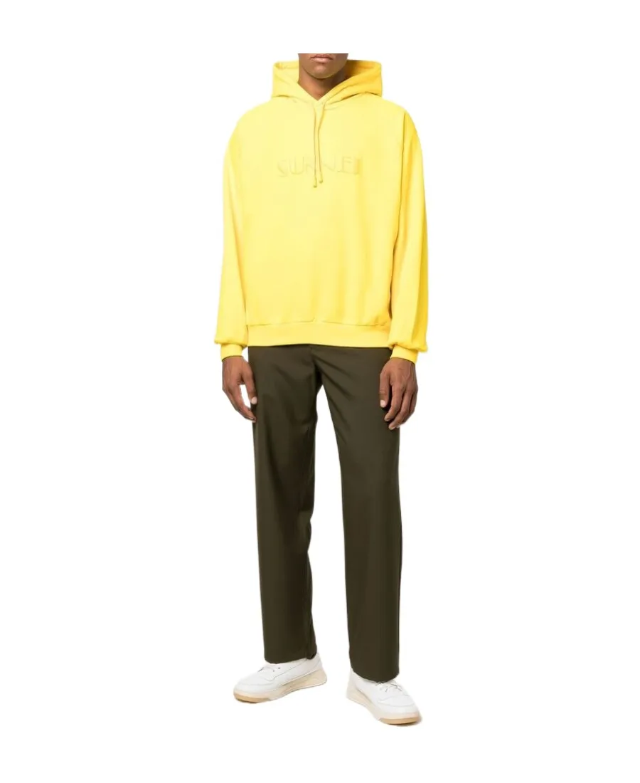 Sunnei Logo Embroidered Drawstring Hoodie