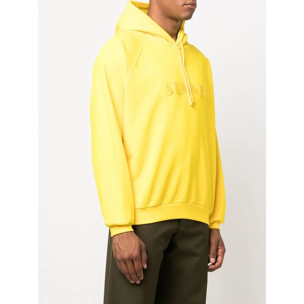 Sunnei Logo Embroidered Drawstring Hoodie