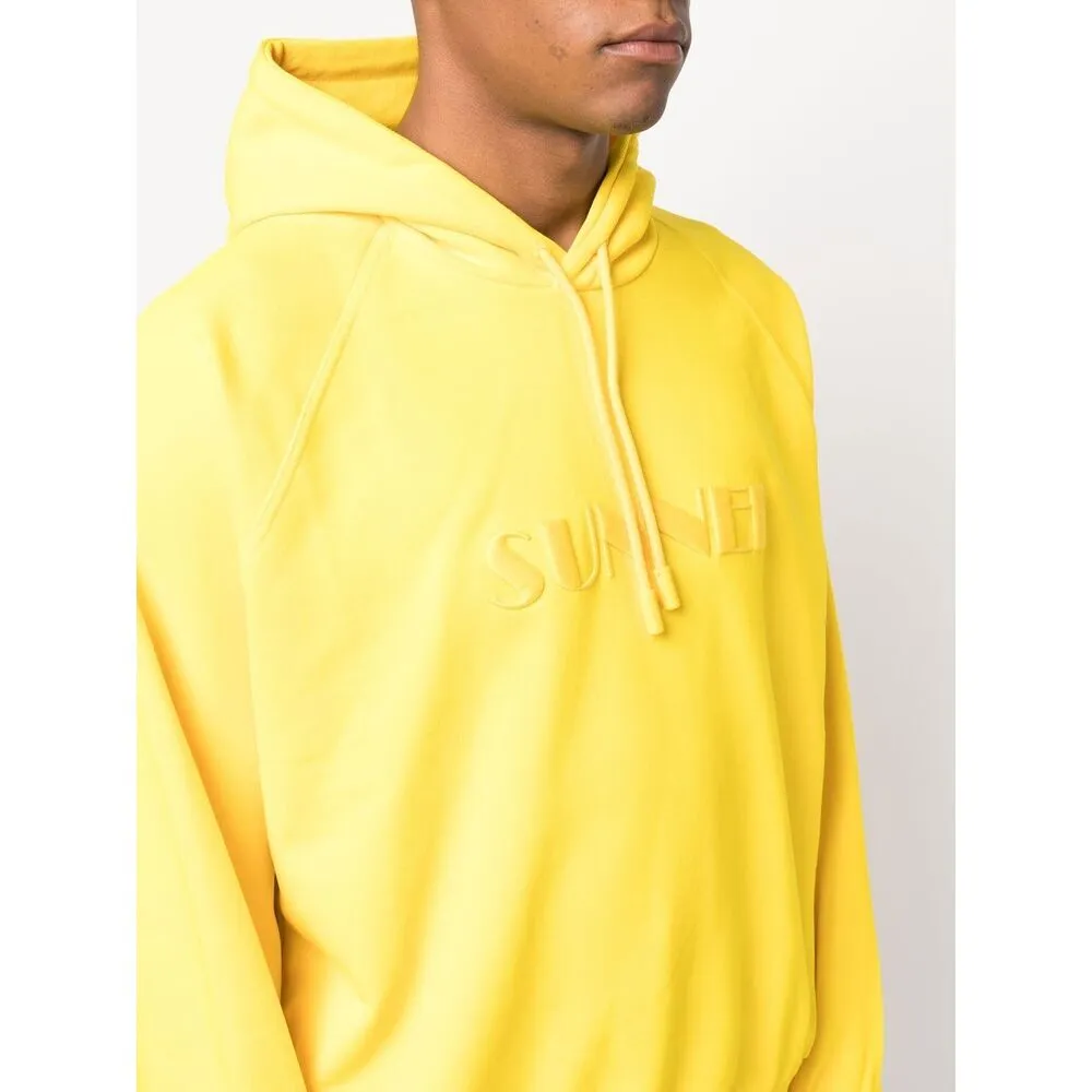 Sunnei Logo Embroidered Drawstring Hoodie