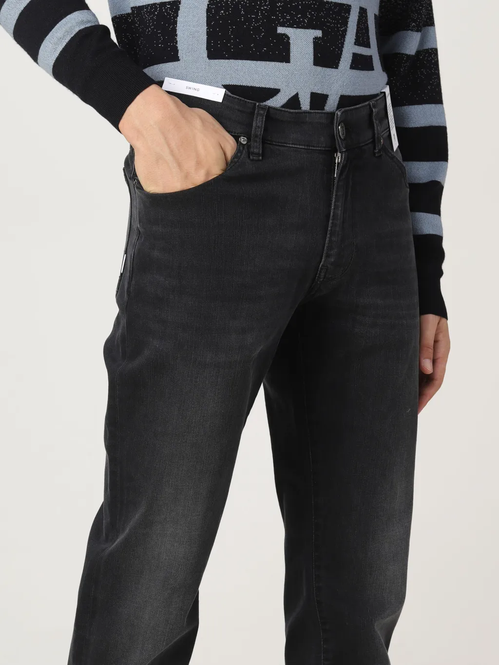 Washed Logo Jeans