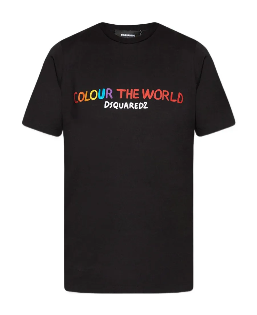 Dsquared2 Logo Printed Crewneck T-Shirt