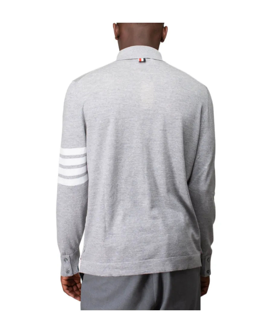 4-Bar Knitted Cardigan