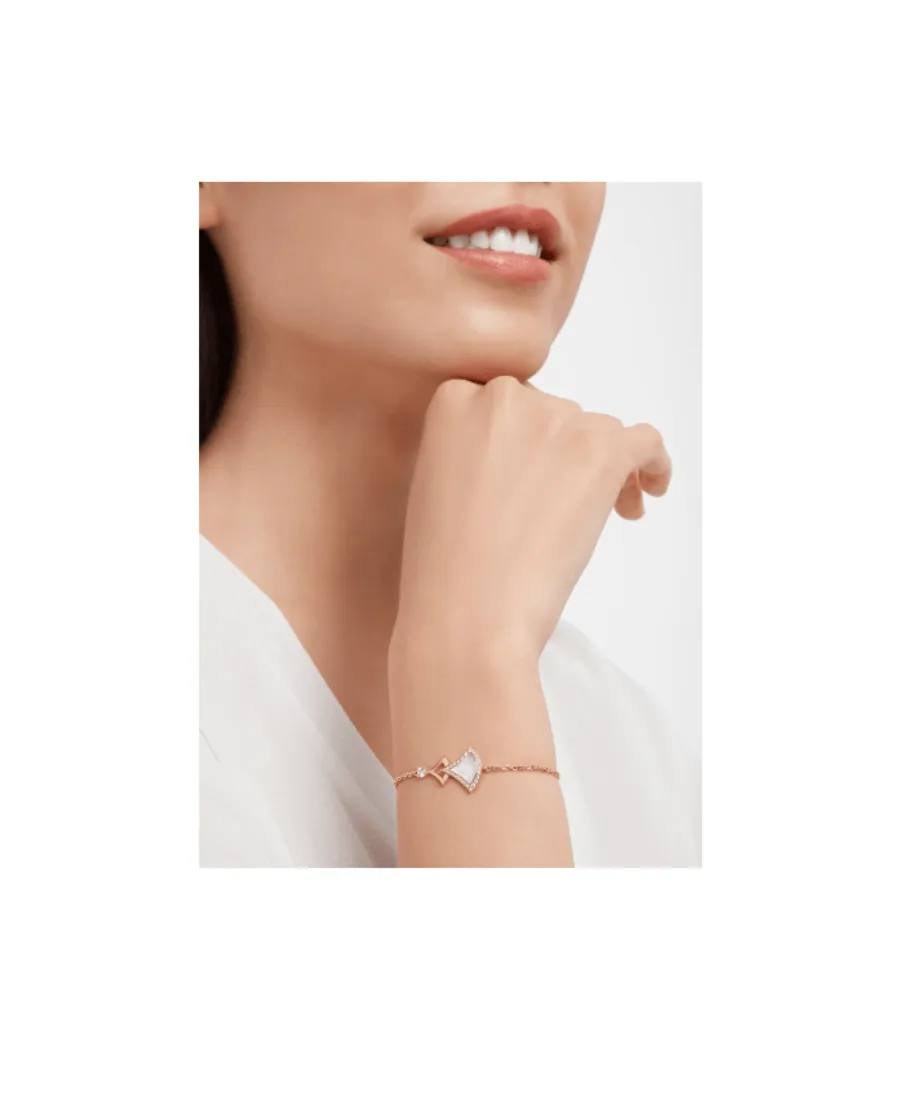 Logo Rose Gold Bracelet