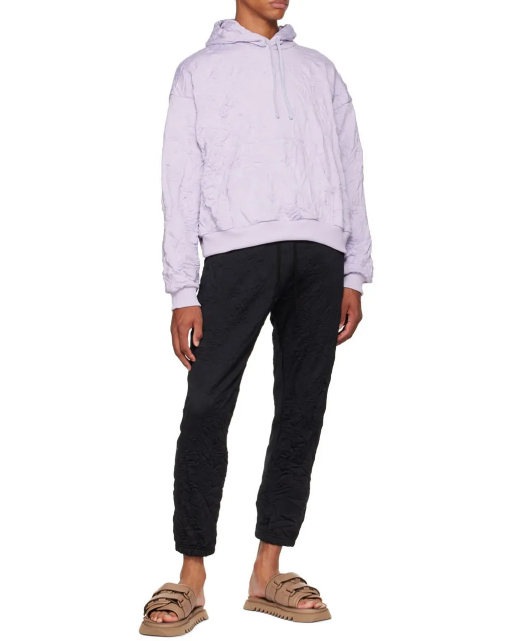 Crinkled Terry Hoodie