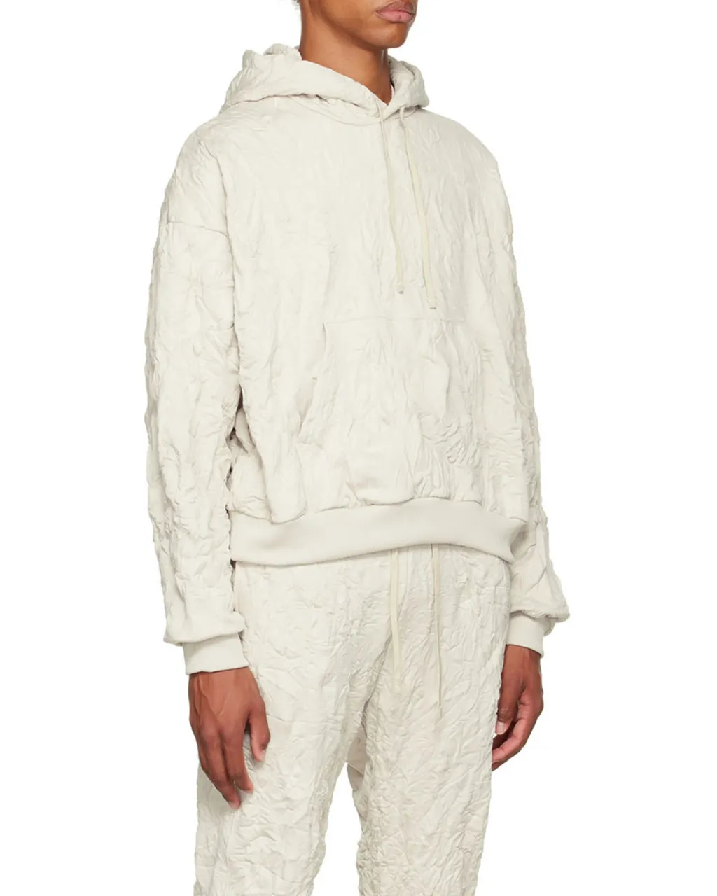 Crinkled Terry Hoodie