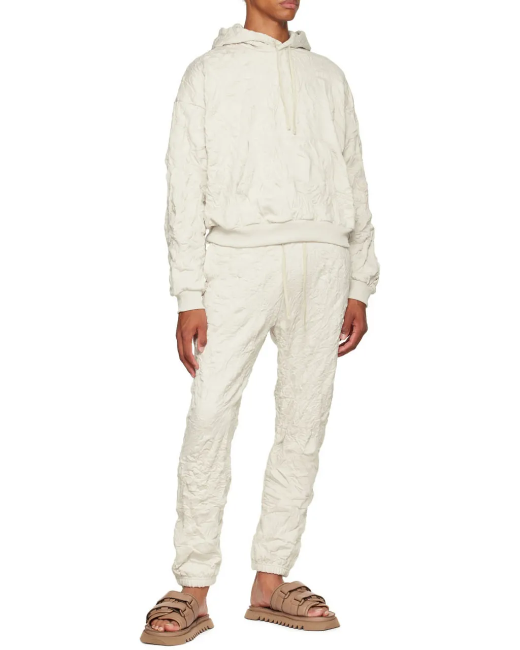 Crinkled Terry Hoodie