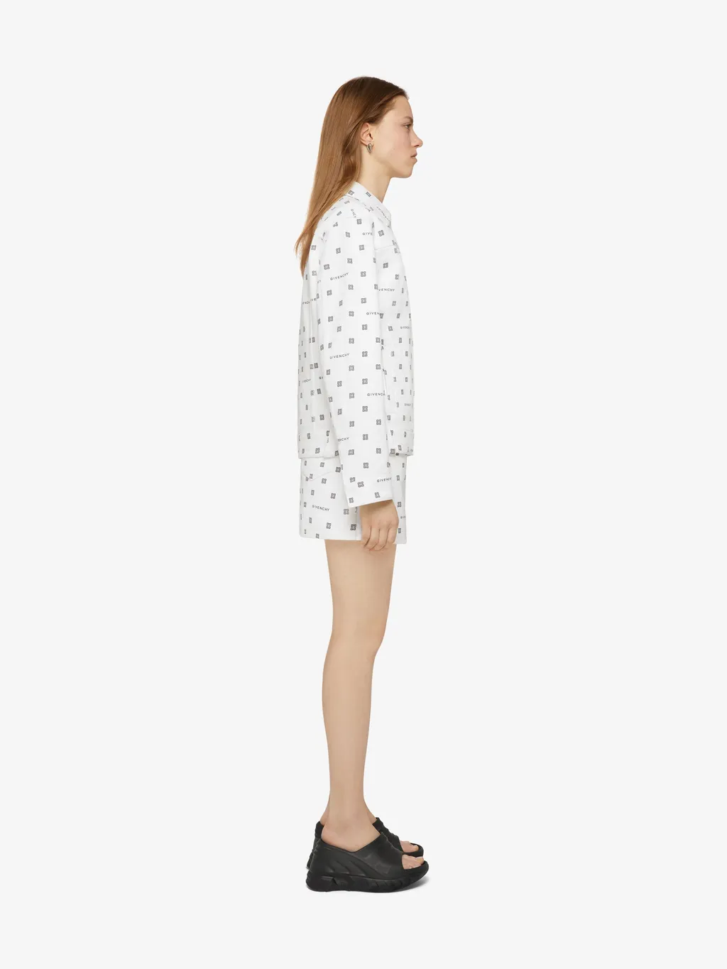Oversized Jacket In Givenchy 4G Jacquard