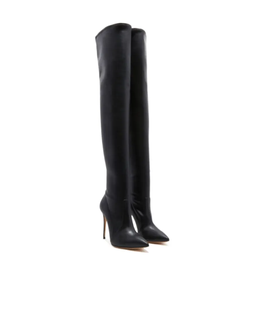 Blade 115Mm Stretch-Leather Boots
