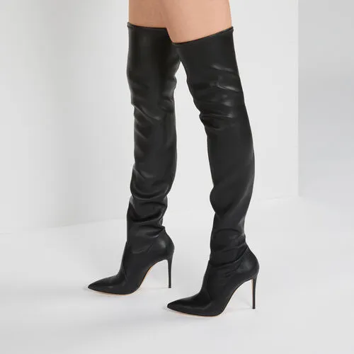 Blade 115Mm Stretch-Leather Boots