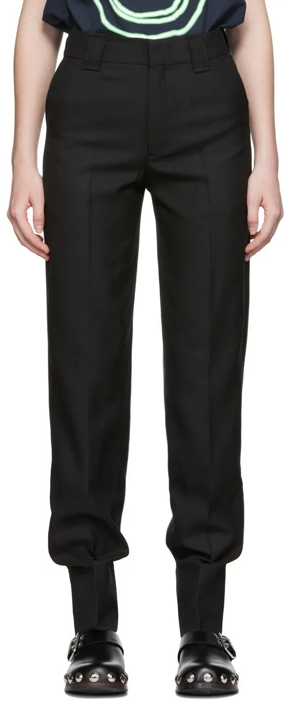 Tapered Cuff Tailored Trousers