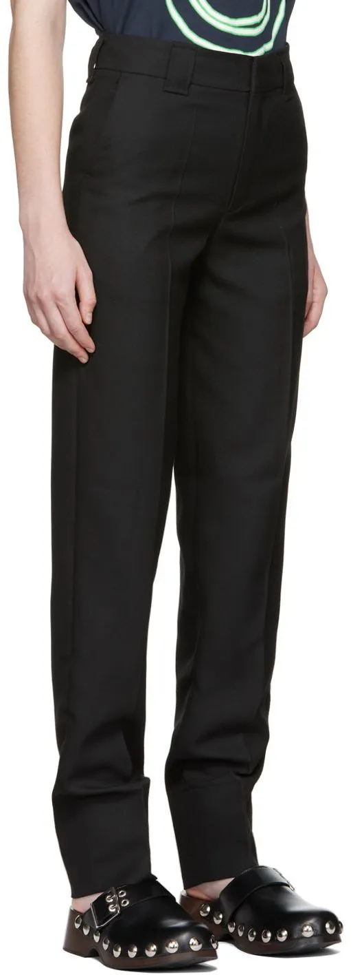 Tapered Cuff Tailored Trousers