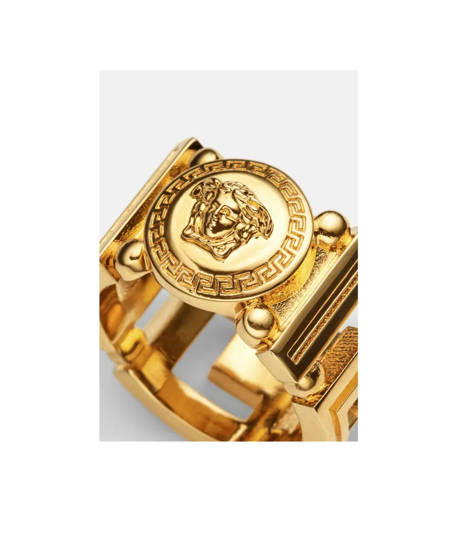 Versace Chained Logo Ring