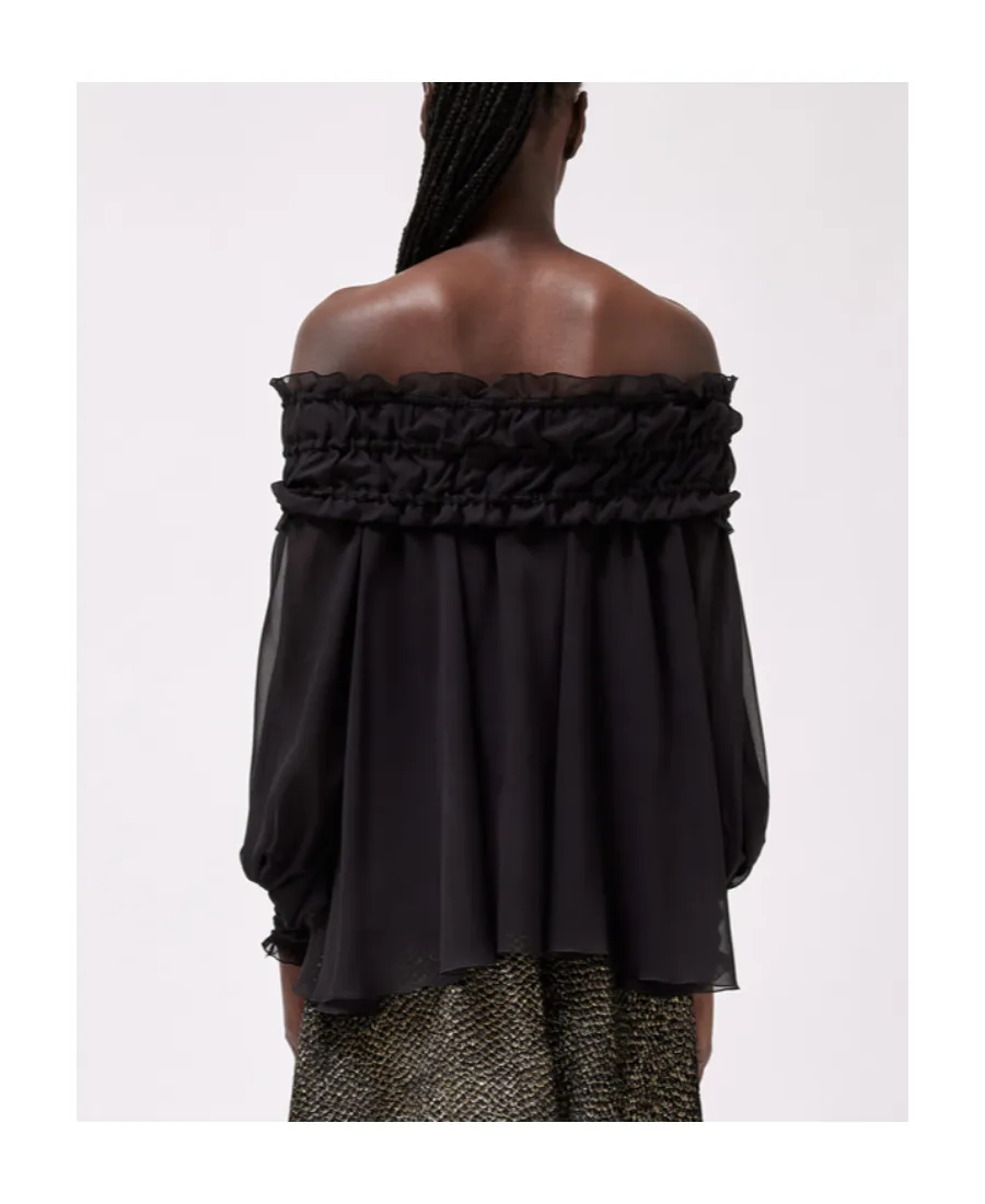 Ruffled Off-Shoulder Blouse