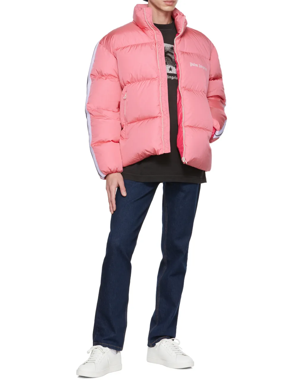 Logo-Print Padded Jacket