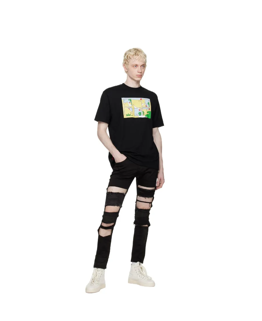 Slogan-Print Cotton T-Shirt