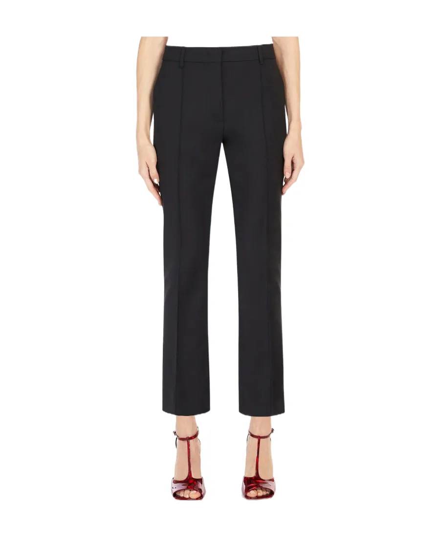 Sportmax High Waist Straight Leg Trousers