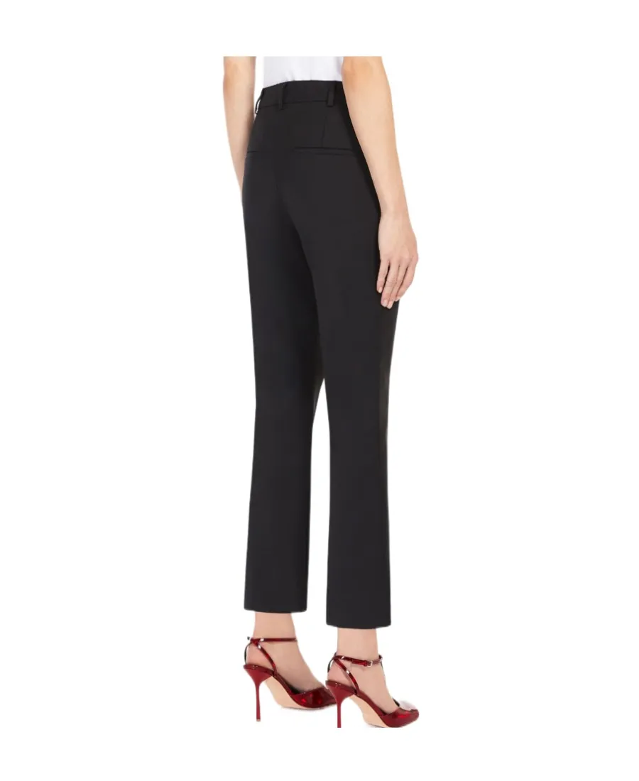 Sportmax High Waist Straight Leg Trousers